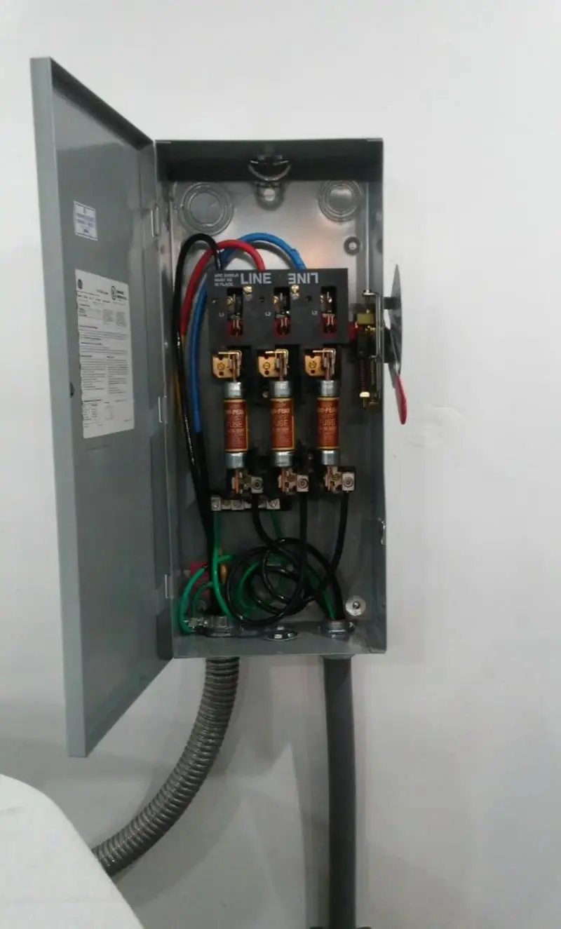 Three-phase disconnect switch installed for Electrical Wiring & Rewiring in Salt Lake City
