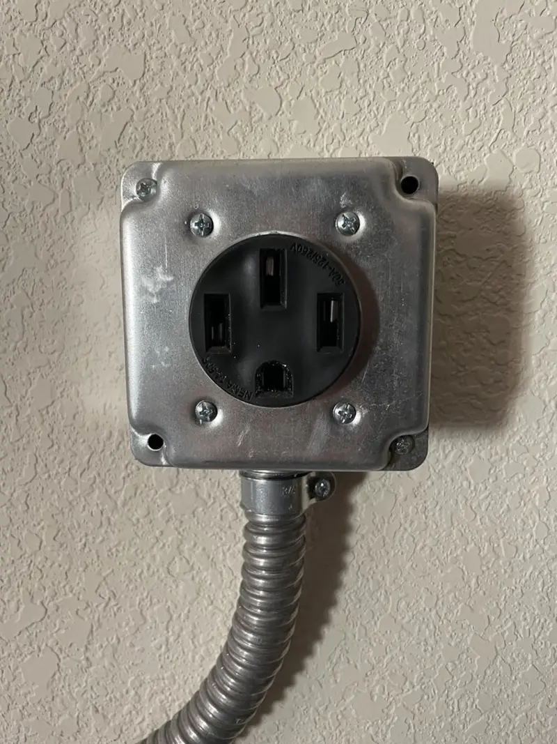 NEMA 14-50 outlet installed for Electrical Panel Upgrade in Salt Lake City